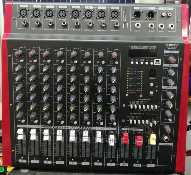 Max 8 Channels Powered Mixer