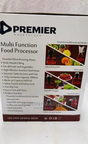 6in 1 Multi Function Food Processor