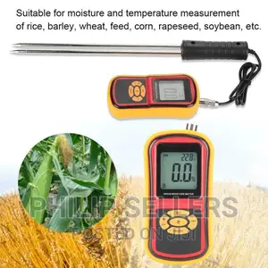 Grain Moisture & Temperature Meter Tester Measuring Rice,Bar