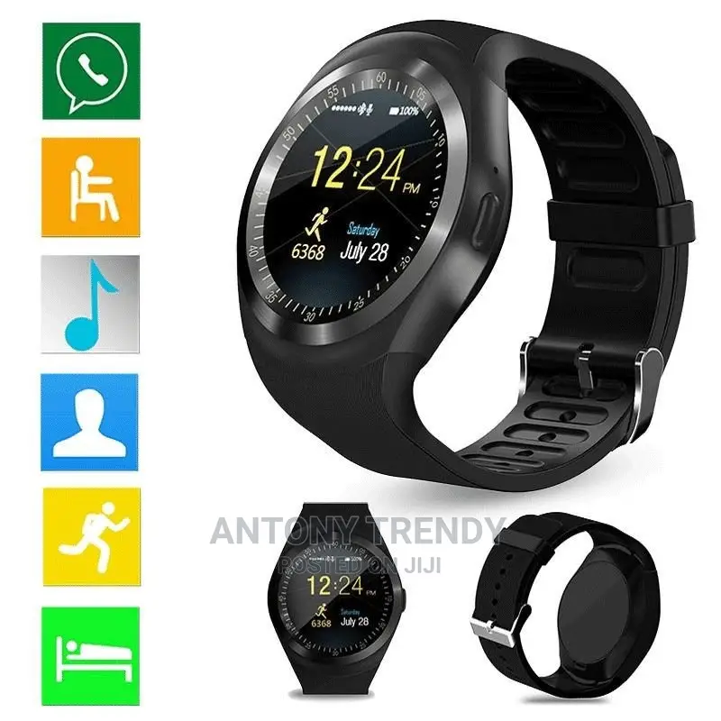 Smart Watch Y1 With Mpesa Menu And Camera