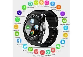 Smart Watch V8 Round Dial Bluetooth Smartwatch