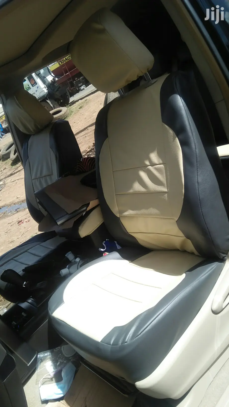 Cream Bright Car Seat Covers