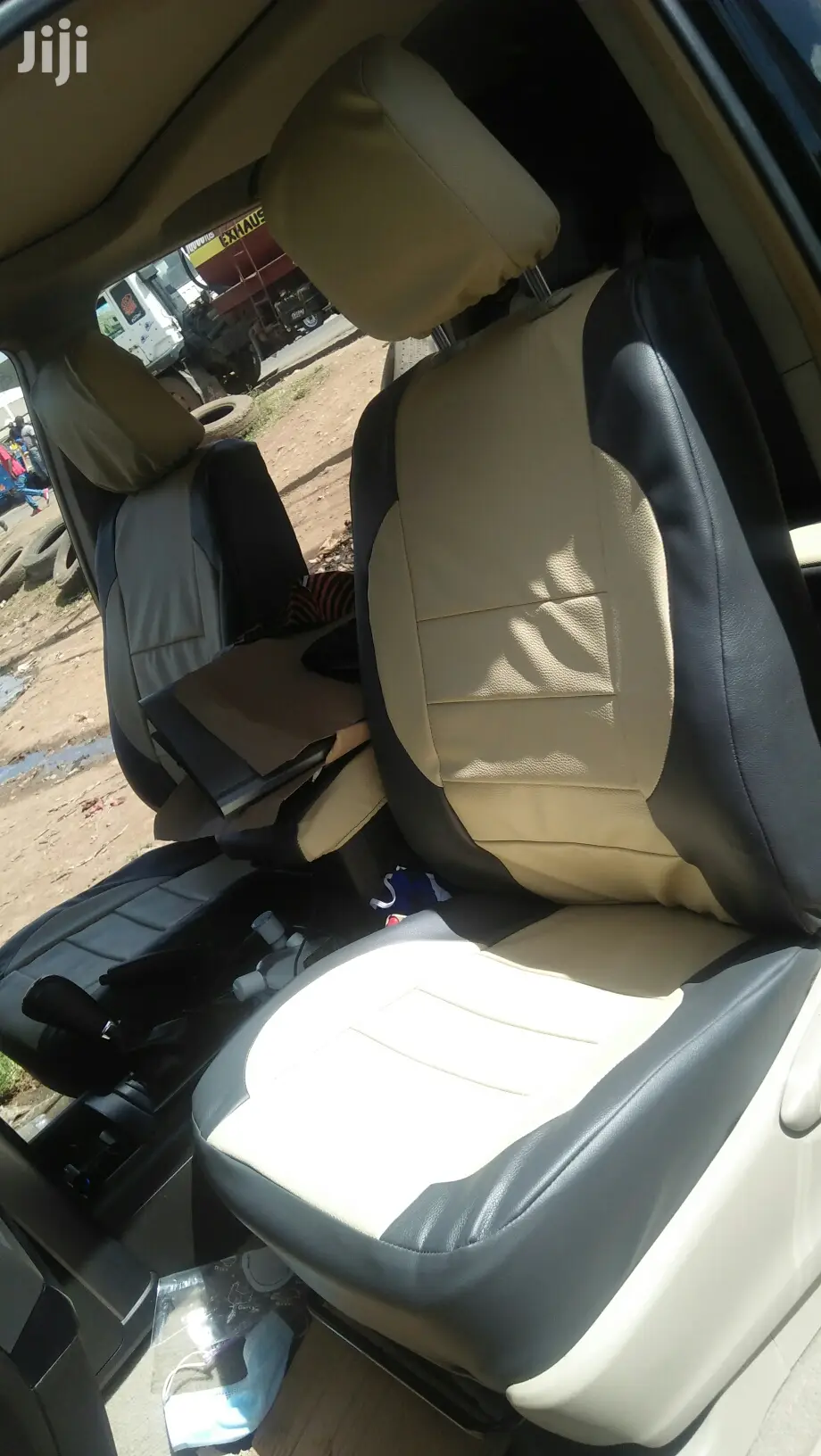 Cream Bright Car Seat Covers