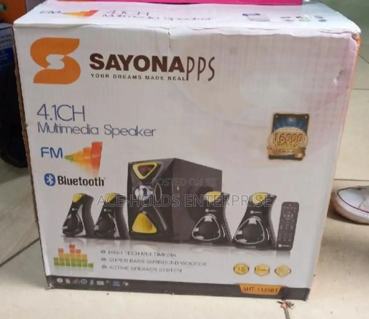 Sayona Sht-1149bt 4.1 Channel 15500w Pmpo Subwoofer