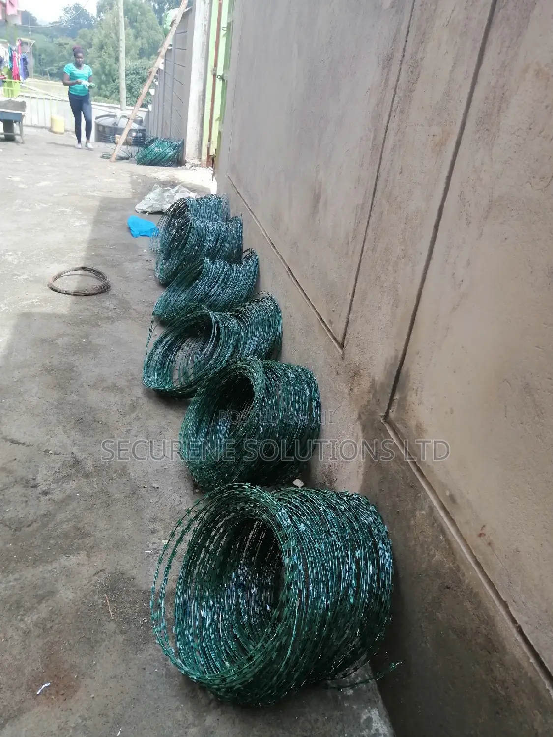 High End Green Double Galvanized Fencing Razor Wire