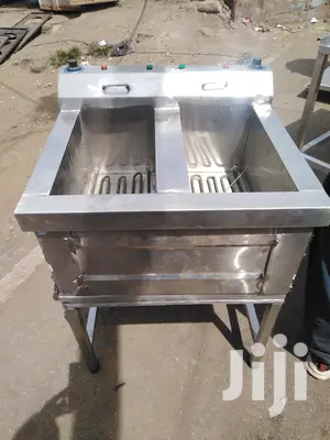Chip's Fryer Double 20+20L Stainless Steel Including Stand