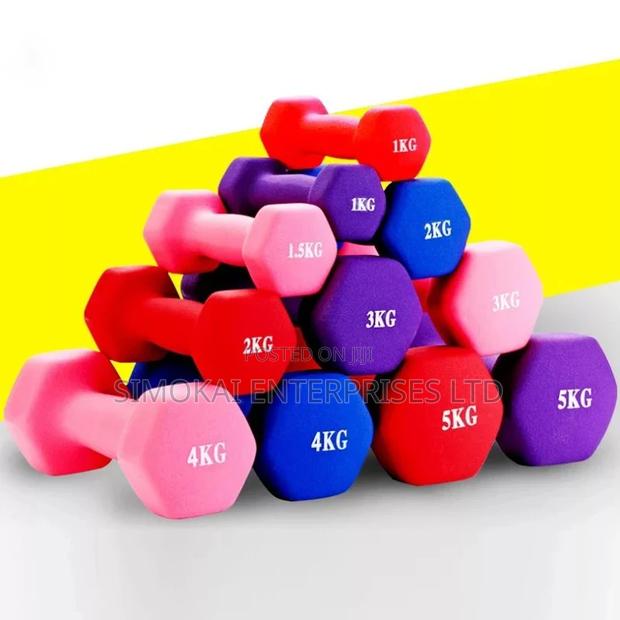 1-5kg Vynl Dumbells - main view