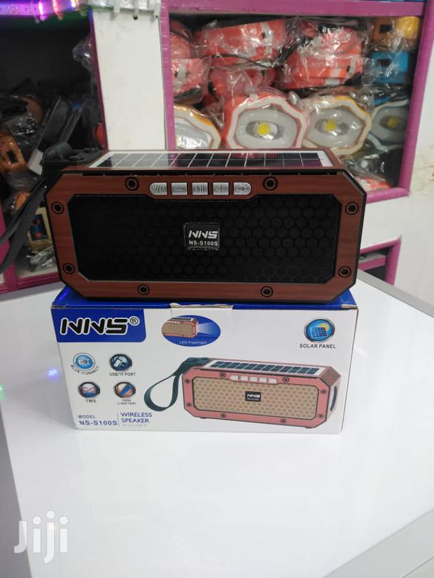 NNS Wireless Speaker With Solar Panel - main view