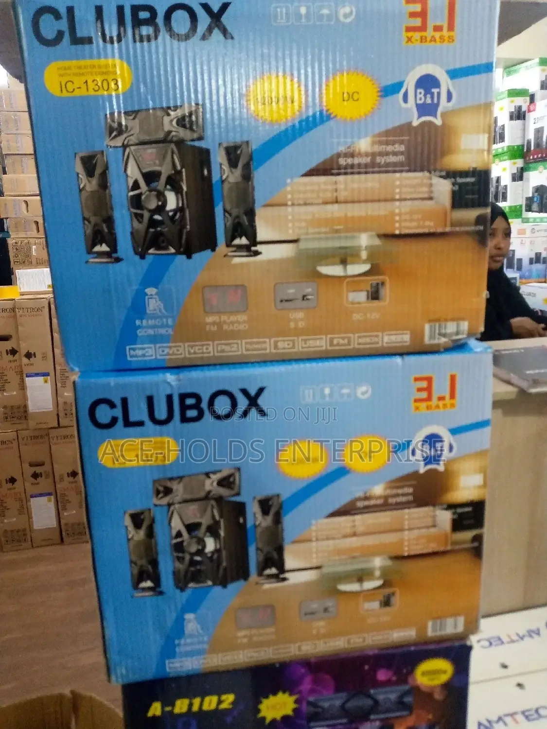 3.1 CLUBOX IC-1303 Subwoofer 12000watts Sound System.