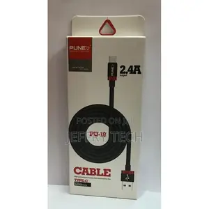 Punex Type C USB Charging Cable 2.4A Punex - Black