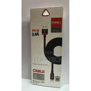 Punex Type C USB Charging Cable 2.4A Punex - Black