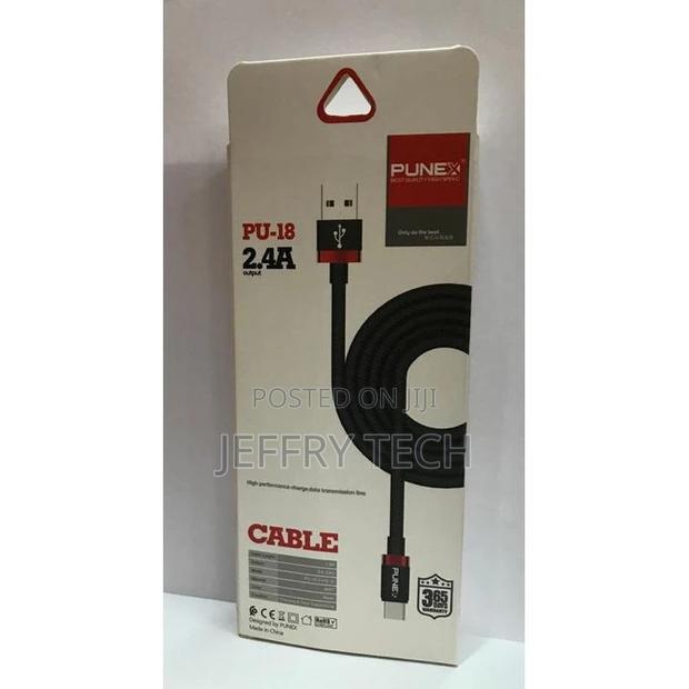 Punex Type C USB Charging Cable 2.4A Punex - Black - thumbnail 2