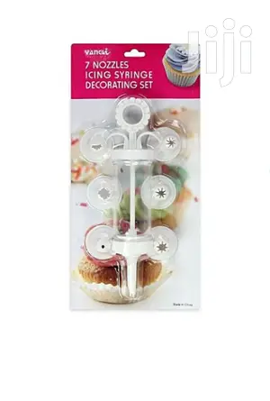 7 Nozzles Icing Syringe Decorating Set