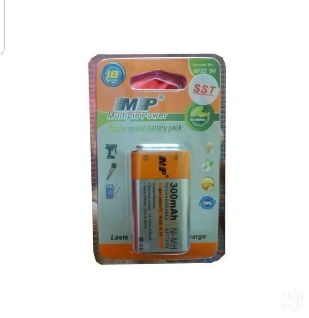 Multiple Power Rechargeable Battery - MP 9V - 300mah
