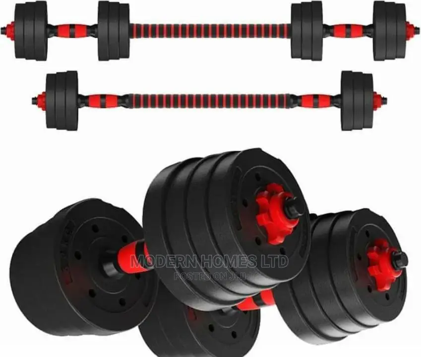 Set of 30kgs Rubber Coated Dumbbells