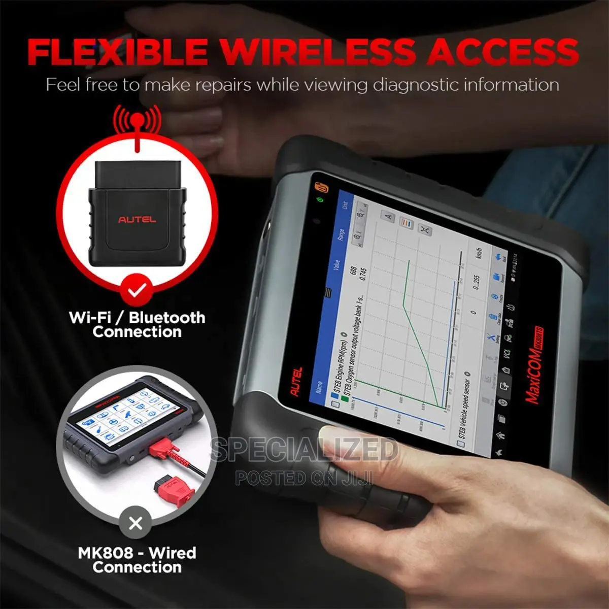 Autel Maxicom Mk808sts Bluetooth Vehicle Diagnosis Obd-Ii Machine