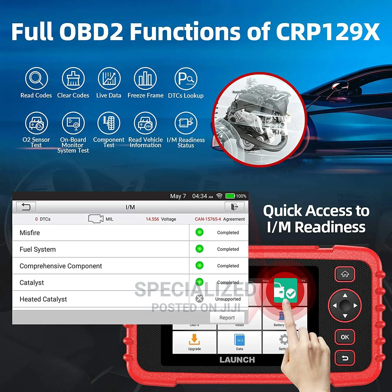 Launch X431 Crp129x Creader Car Diagnosis Machine
