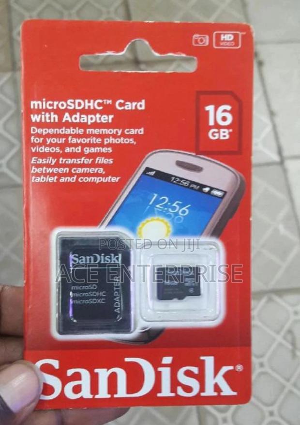 16gb Sandisk Memory Card - main view