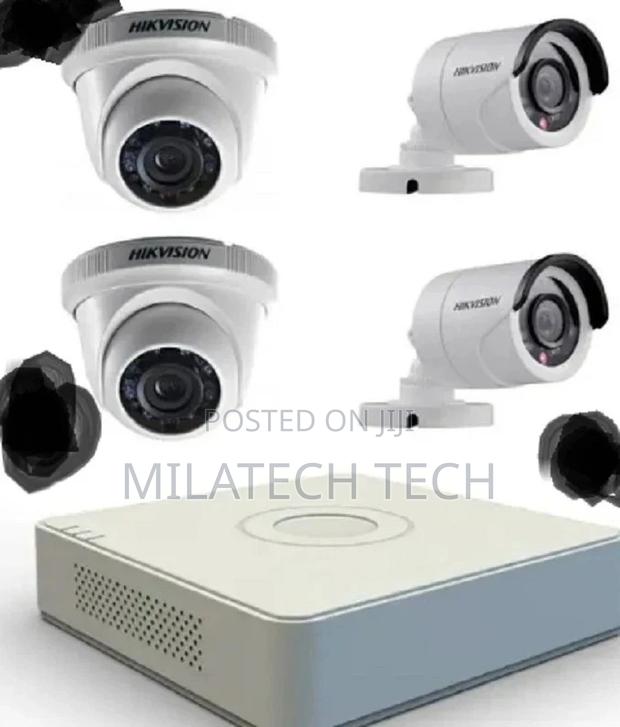 Hikvision 4 Camera CCTV 2 Bullet 2 Dome 20m IR With Night