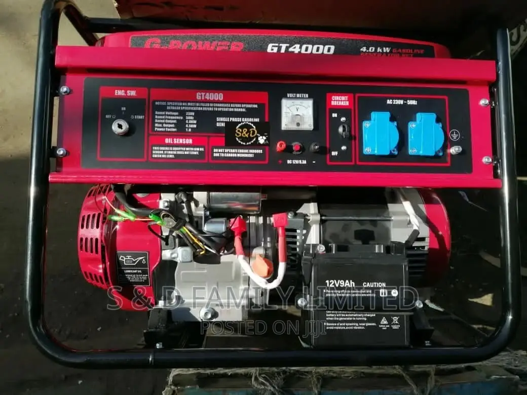 G-Power 4KVA Keystart Gasoline Generator.