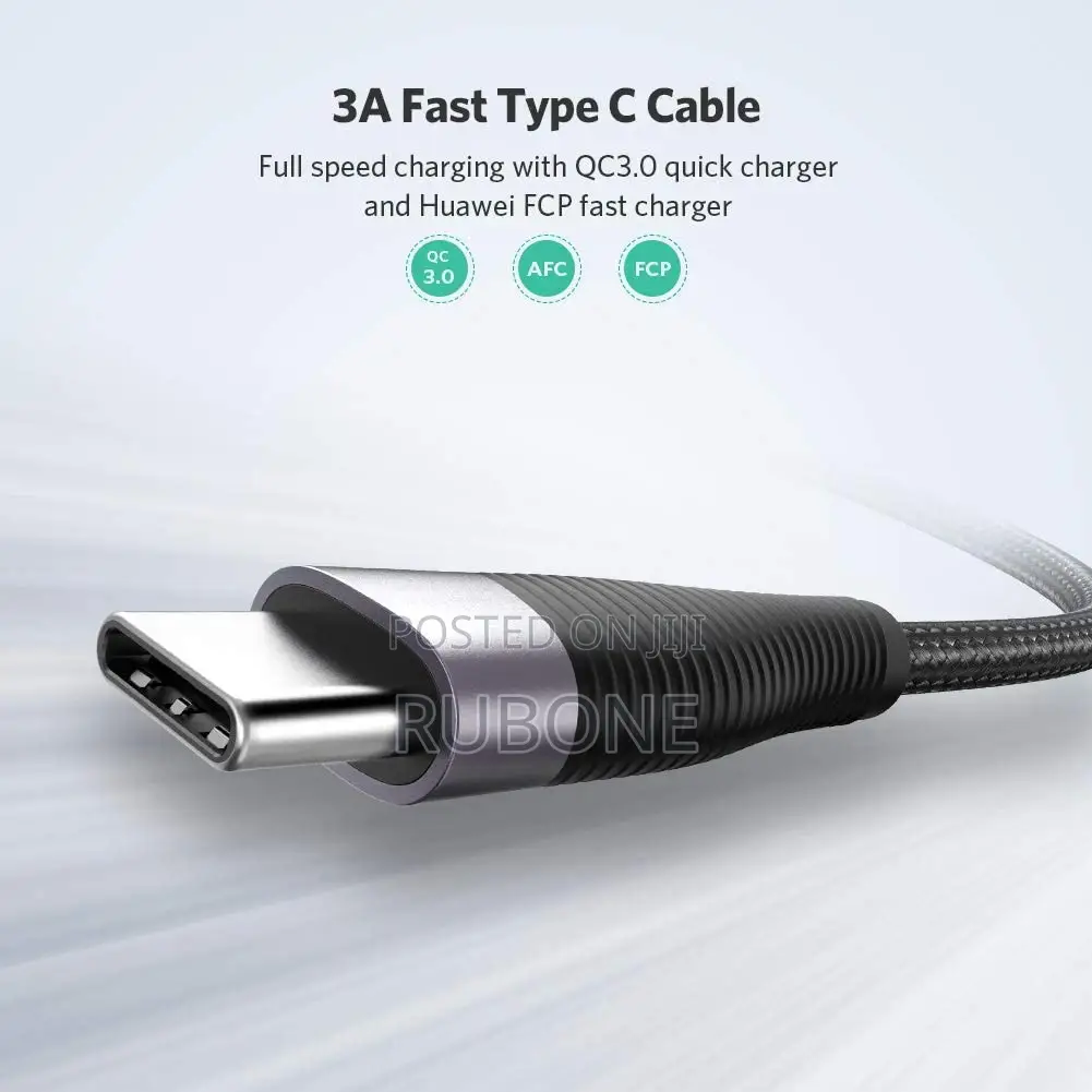 UGREEN USB C Cable 3A Fast Charging Cable Nylon Braided