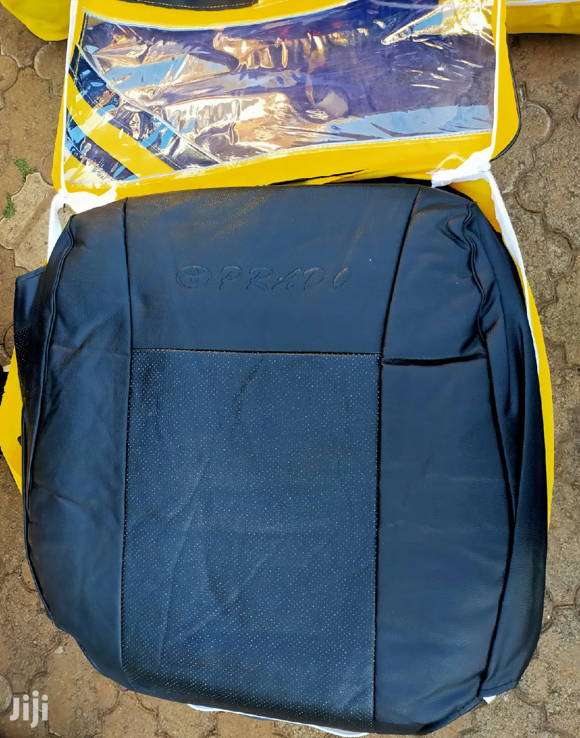 Prado 120 Seat Covers Black Leather