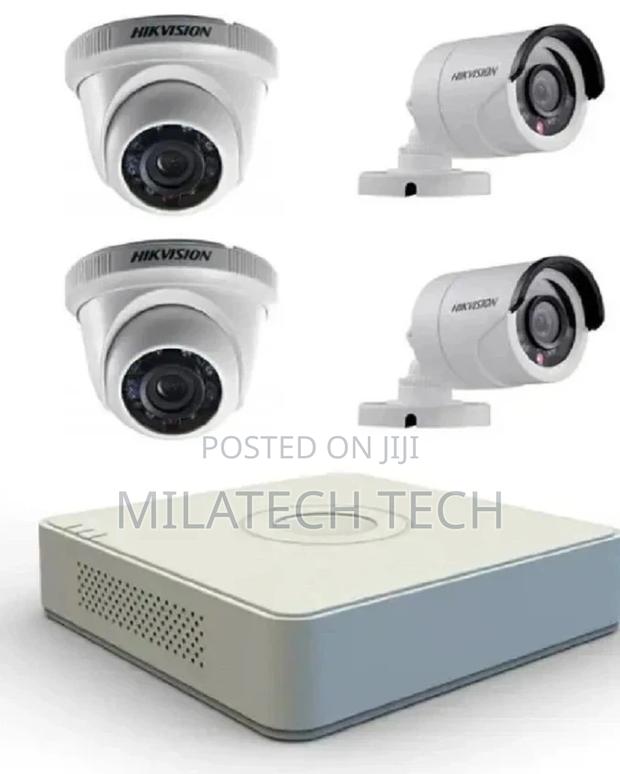 Original Hikvision 4 CCTV 2 Bullet 2 Dome 20m IR With Night
