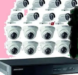 16 CCTV Camera Channel Hikvision HD DVR HD Camera Kit