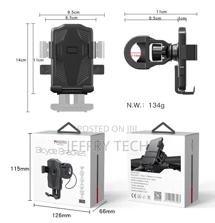 Yesido C94 Easily Using Adjustable Mount Cellphone Holder Fo