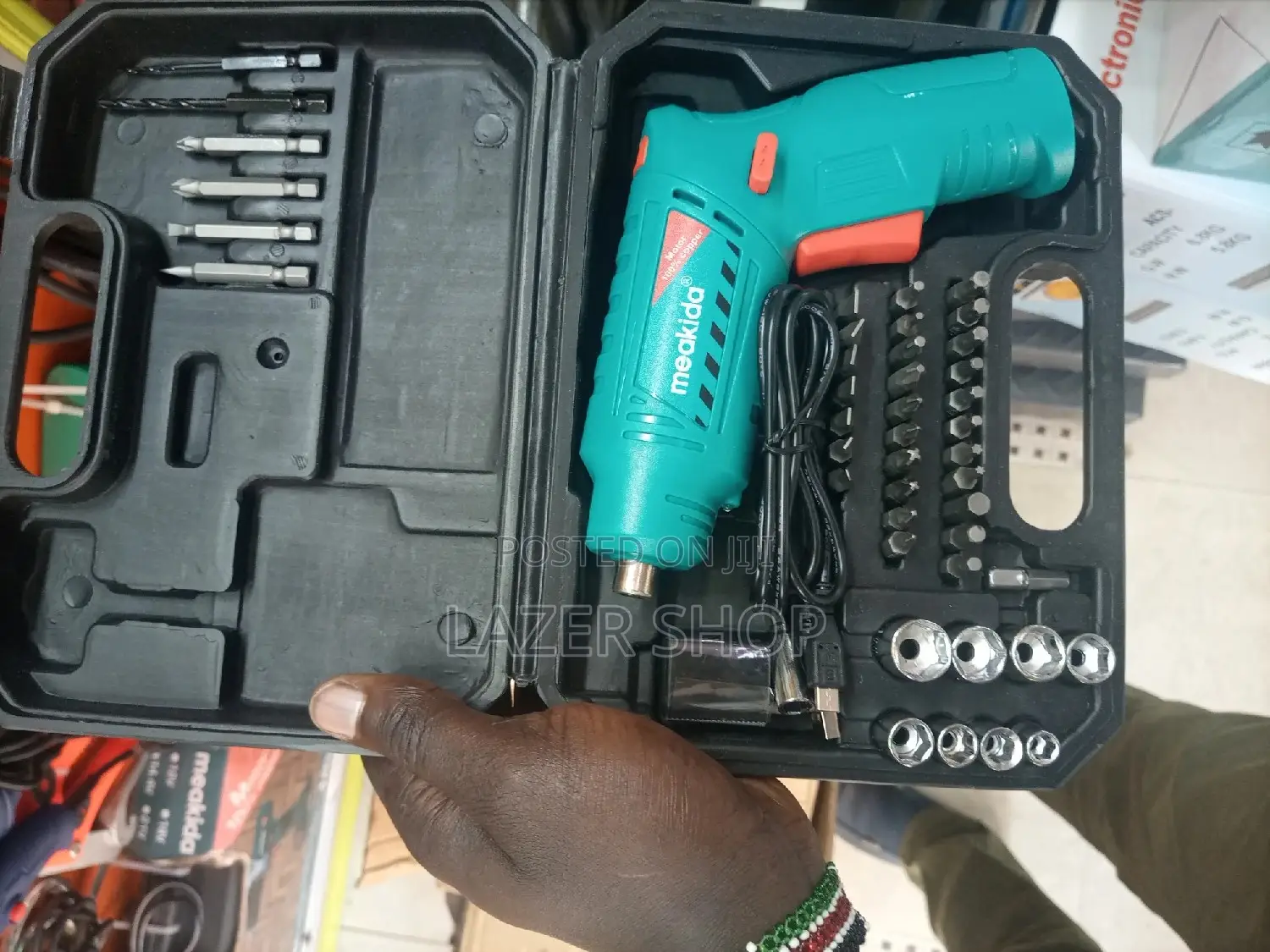 Meakida Cordless Drill With Tool Kit