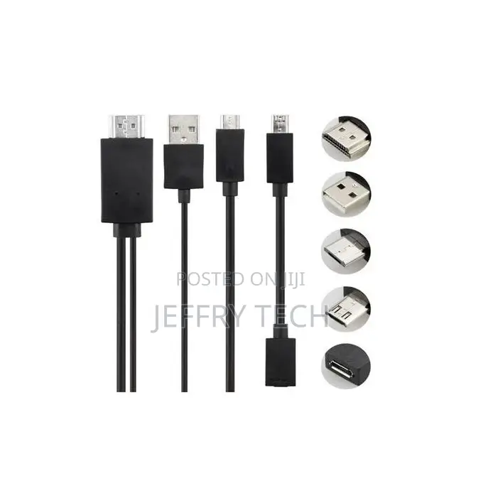 Mhl Micro USB to HDMI Cable Adapter - Black