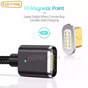 Magnetic Mobile LED Charger for Andriod - Black