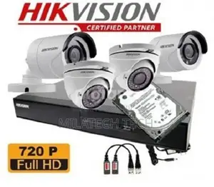 Four 4 HILOOK By Hikivision CCTV Cameras Complete Set Kit