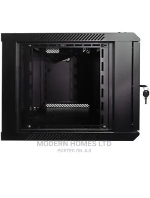6U Wall Mount Network Server Enclosure Glass Door With Fan