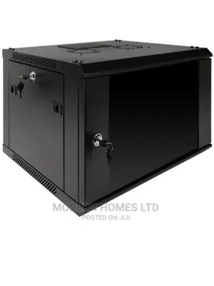 6U Wall Mount Network Server Enclosure Glass Door With Fan