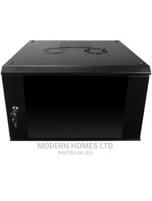 6U Wall Mount Network Server Enclosure Glass Door With Fan