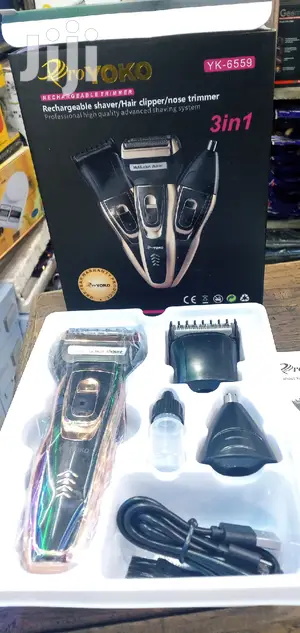 Pro-Yoko 3in1 Rechargeable Shaver/ Hair Clipper/Nose Trimmer