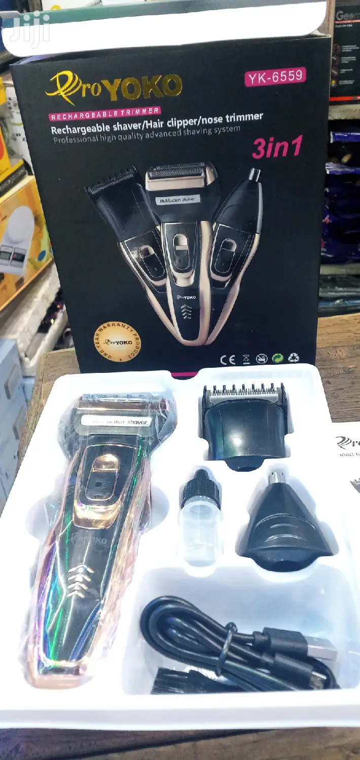Pro-Yoko 3in1 Rechargeable Shaver/ Hair Clipper/Nose Trimmer