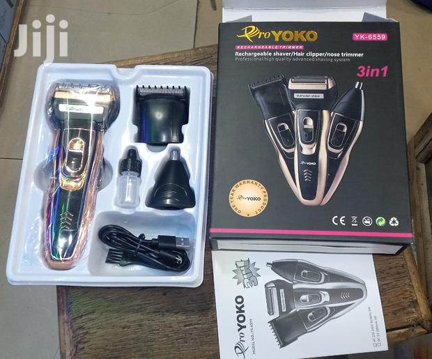Pro-Yoko 3in1 Rechargeable Shaver/ Hair Clipper/Nose Trimmer