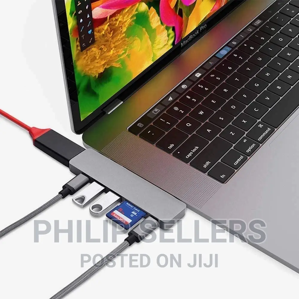 5 in 1 Type-C Hub 3.0 Dual Type-C USB Adapter With HDMI 4K