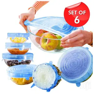 6pcs Elastic Silicone Food Cover