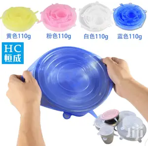 6pcs Elastic Silicone Food Cover