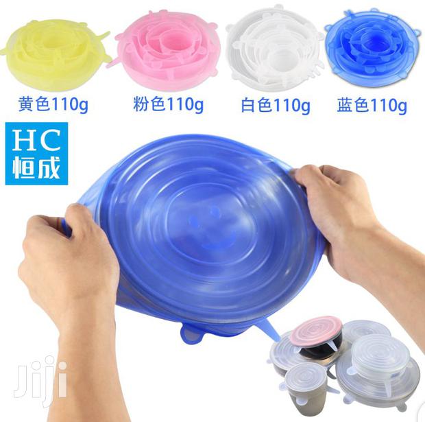 6pcs Elastic Silicone Food Cover - thumbnail 4