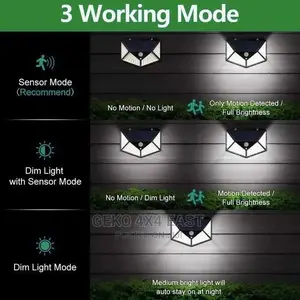 100 Watt LED Solar Security Light With Human Body Sensor