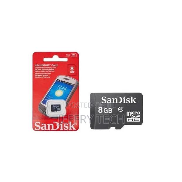 Sandisk SD Card 8GB - Black - main view