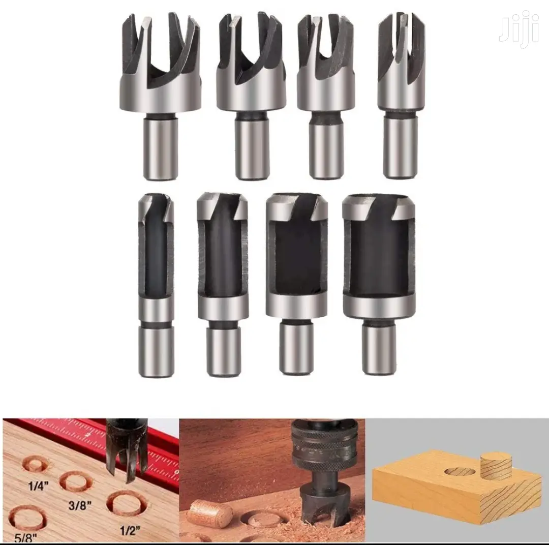 8pcs Set Wood Plug Bits