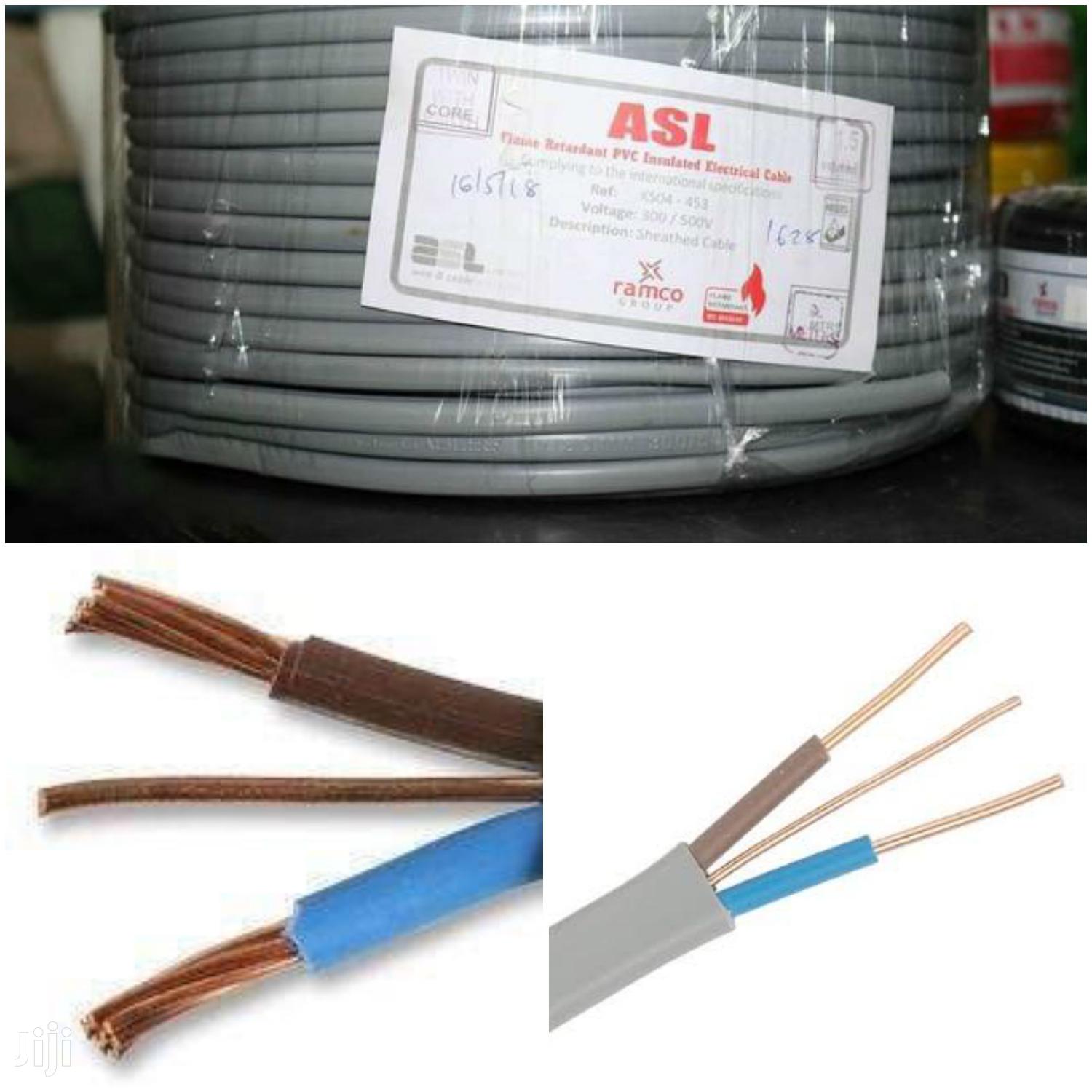 Sheathed Twin Conductor and Earth Electrical Cable in Nairobi Central