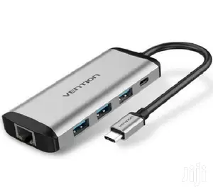 Vention Type C to 3 Ports Usb3.0 Hub With Gigabit Ethernet A