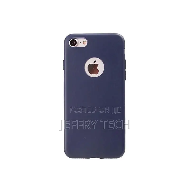 Silicon iPhone 8 Plus Silicone Back Cover Blue