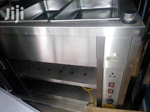 Food Warmer Bain Marie With Shelf Sliding Door-Imported